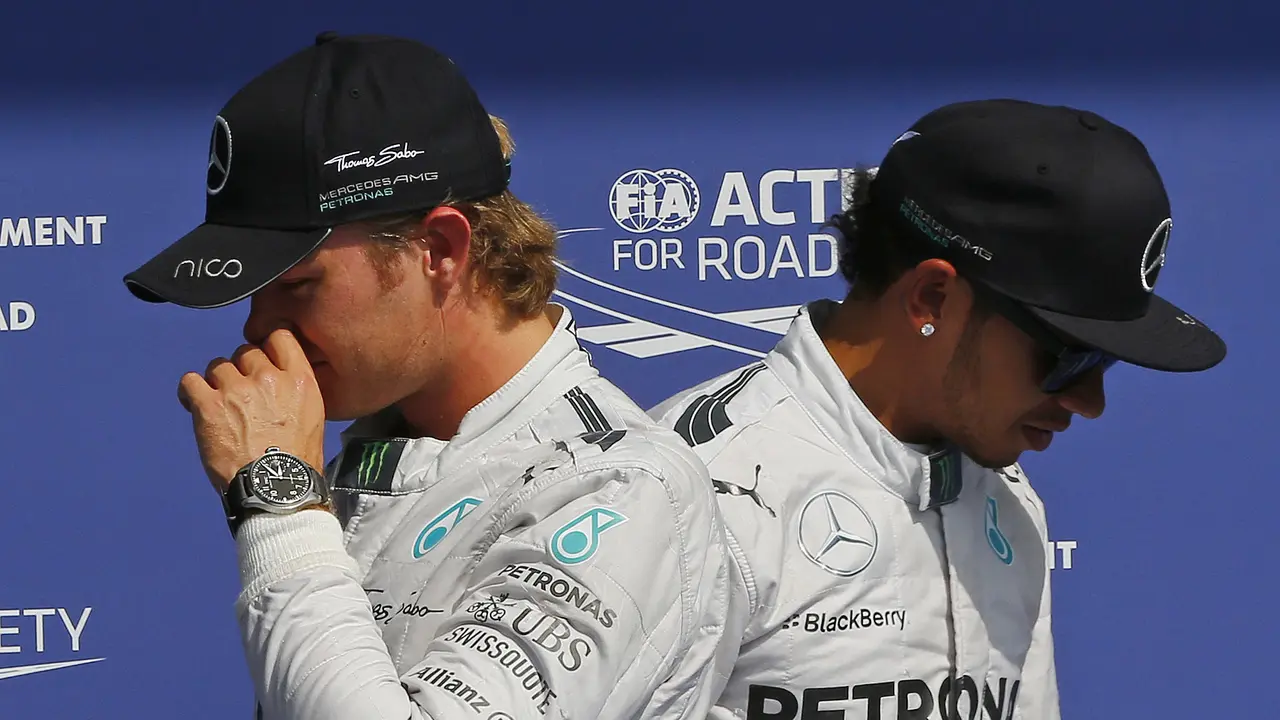 Lewis Hamilton dan Nico Rosberg