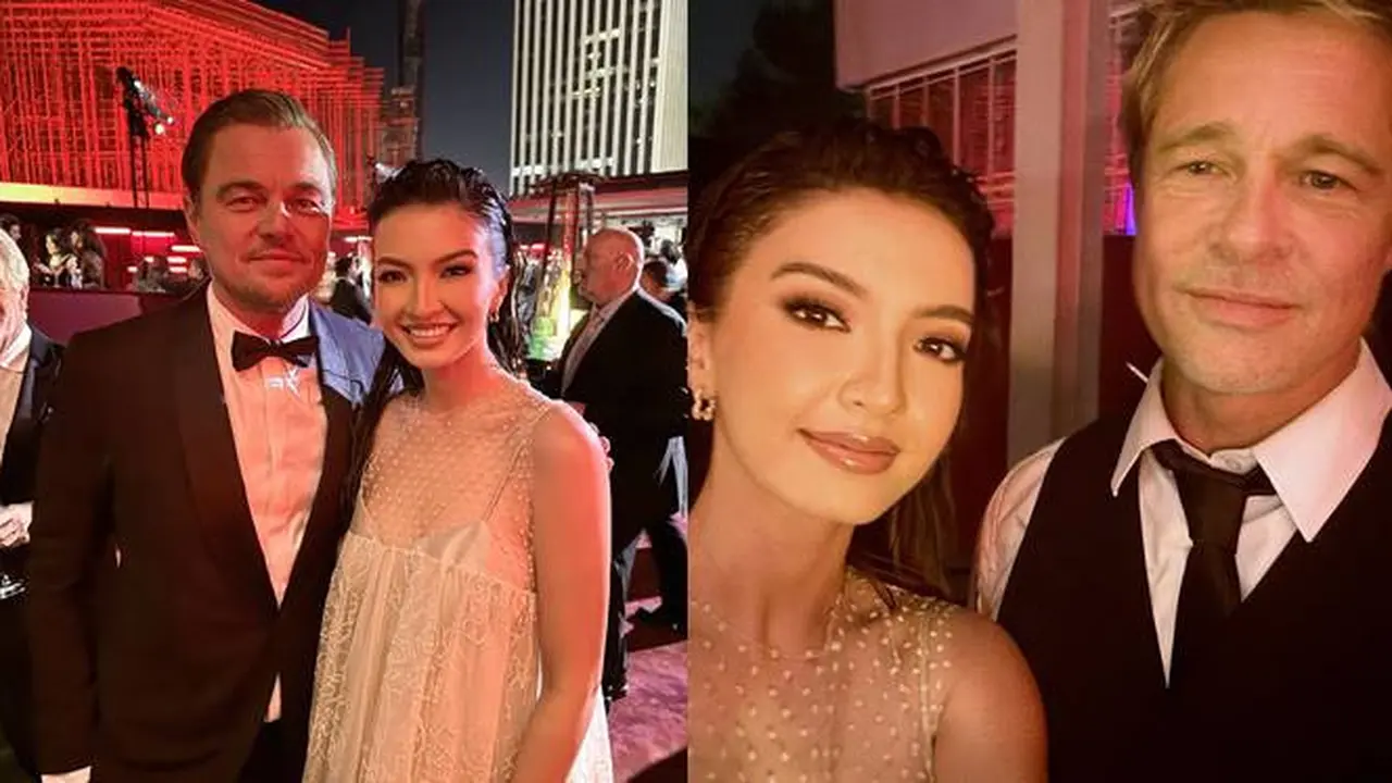 7 Potret Raline Shah di LACMA Art, Foto Bareng Leonardo DiCaprio dan Brad Pitt
