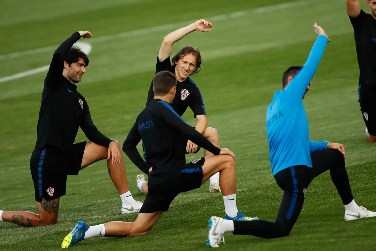 Melihat Persiapan Pemain Kroasia Jelang Duel dengan Inggris