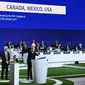 Kanada, Amerika Serikat, dan Meksiko secara resmi terpilih menggelar Piala Dunia 2026.. (AFP/Kirill Kundryavtsev)