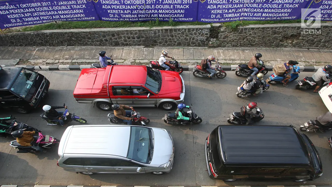 Penutupan Jalan di Manggarai Sebabkan Kemacetan