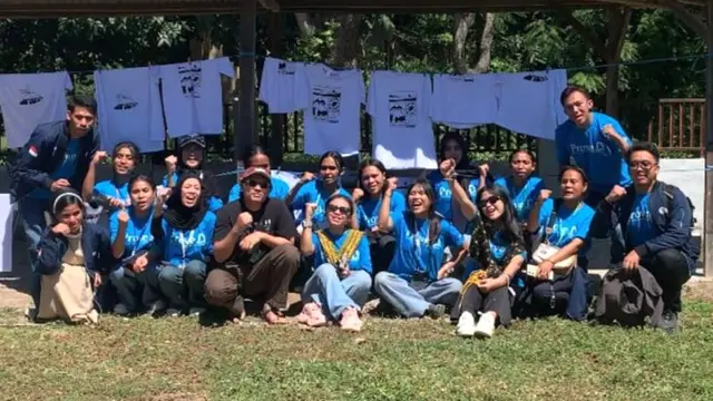 Mahasiswa KKN Tematik 'Merajut Nusantara III' di Kabupaten Ngada, Nusa Tenggara Timur.
