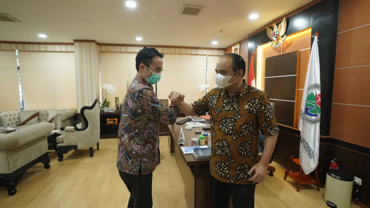 Wakil Menteri Perdagangan Jerry Sambuaga bertemu dengan Wamendes Budie Arie
