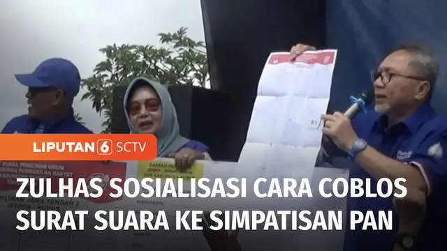 Kampanye politik digelar Ketua Umum Partai Amanat Nasional, Zulkifli Hasan di Kudus, Jawa Tengah, Rabu pagi. Dalam kampanyenya, Zulhas memberikan sosialisasi pencoblosan surat suara bagi kader dan simpatisan PAN.