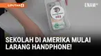 Hingga kini, 33 negara bagian AS telah mengesahkan aturan pembatasan penggunaan ponsel di sekolah, termasuk larangan penuh sepanjang hari di 18 negara bagian dan Distrik Columbia.