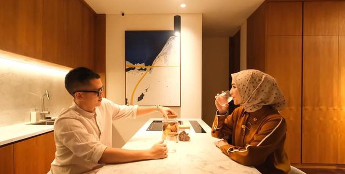 7 Potret Dapur di Rumah Citra Kirana dan Rezky Aditya, Estetik dengan Konsep Modern Minimalis