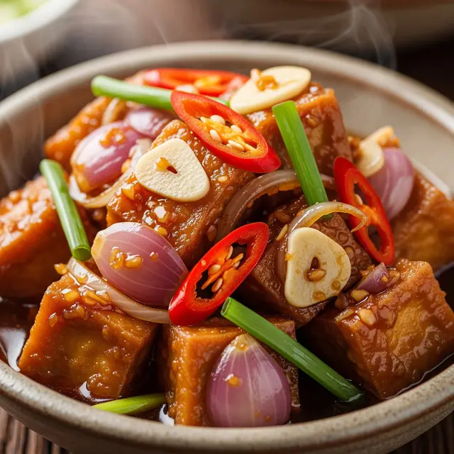 Resep Tumis Tahu Pedas Sederhana (Image by Gemini AI)