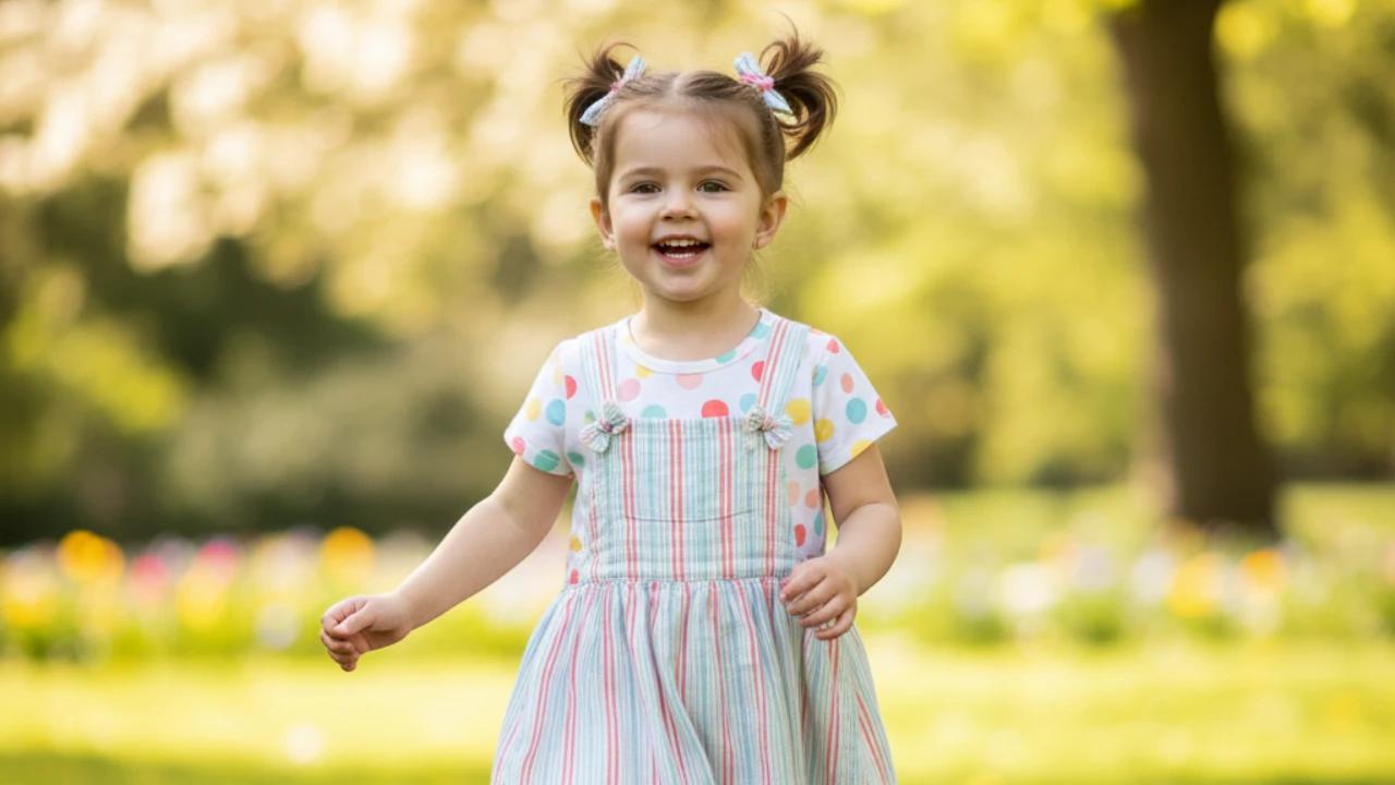 Lucu Sekaligus Nyaman, Intip 8 Model Baju Motif Polkadot & Stripe untuk Anak Perempuan 1-5 Tahun