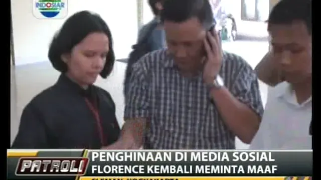  Penghinaan di Media Sosial, Florence Kembali Meminta Maaf 