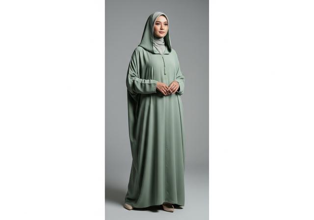 Gamis Maroko Hoodie Modern/Gamis Maroko untuk Lebaran 2026 (Sumber: gemini.com)