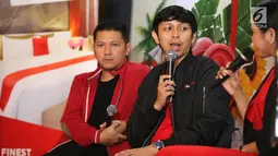 Marketing Director RedDoorz Indonesia, Sandy Maulana memberi paparan melalui Program Tenaga Kerja Impian di Jakarta, Kamis (22/8/2019). Program tersebut mengajak para milenial menikmati keindahan Indonesia dan membagikan pengalaman unik tersebut melalui media sosial. (Liputan6.com/Fery Pradolo)