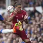 Laga bertajuk Derby Merseyside antara Everton melawan Liverpool tersaji saat pekan keenam Liga Inggris 2022/2023, Sabtu (03/09/2022) malam WIB. (AP/Jon Super)