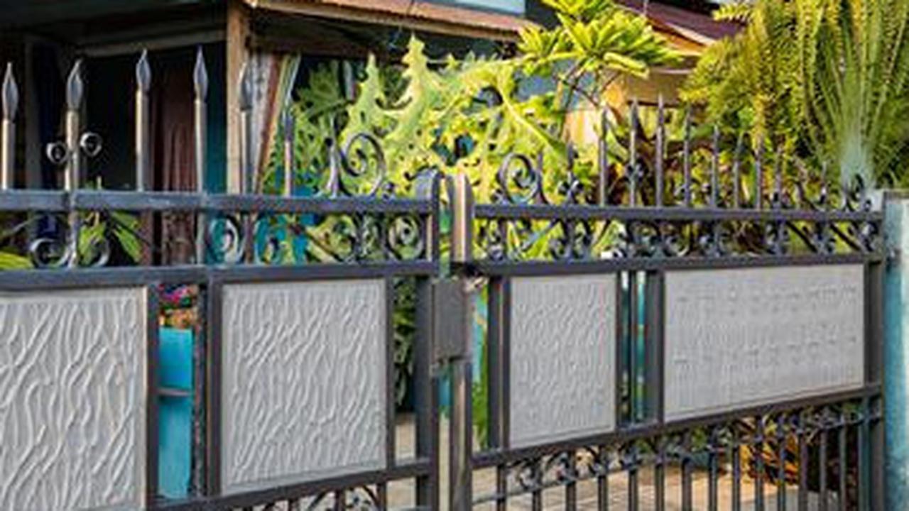 Pagar Besi Kombinasi Panel GRC dengan Ornamen/Tempa