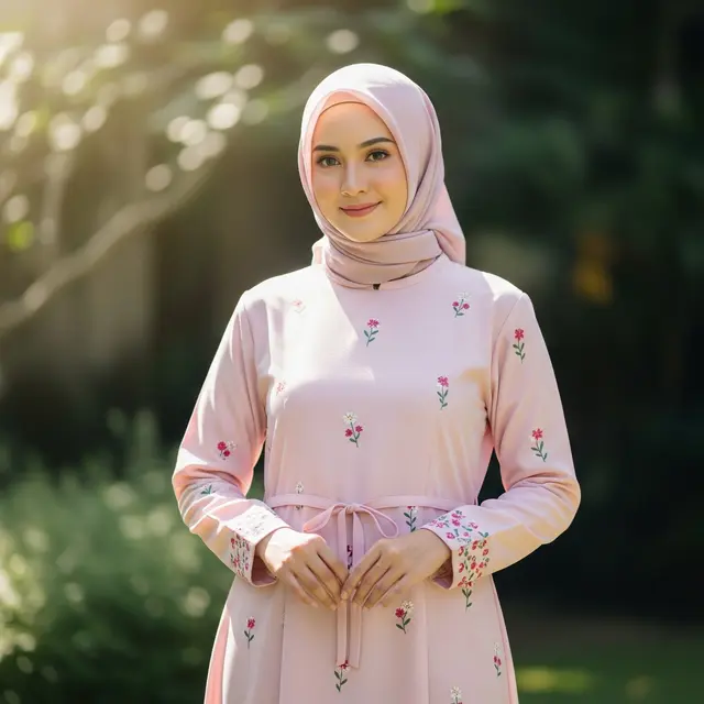 Model Gamis Corak Terbaru
