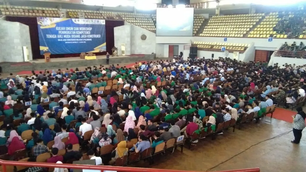 Tingkatkan Kompetensi, Kementerian PUPR Gelar Workshop Konstruksi bagi 2.405 Mahasiswa di Lampung
