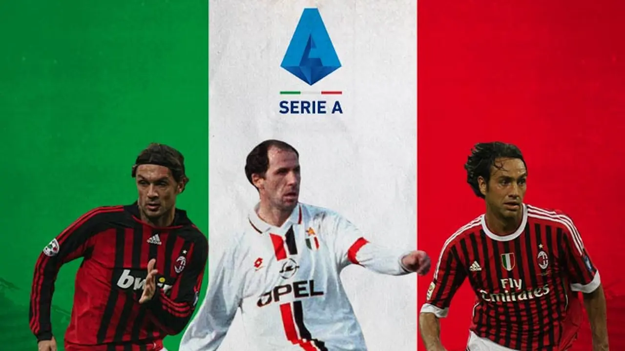 Serie A - Paolo Maldini, Franco Baresi, Alessandro Nesta