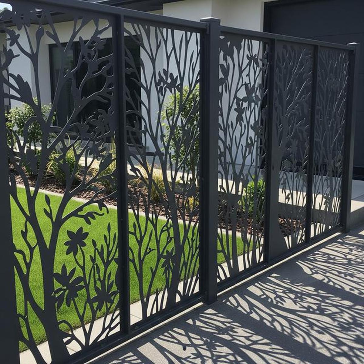 7 Inspirasi Pagar Besi Minimalis 2025, Paduan Estetik Vertical Garden untuk Hunian Modern