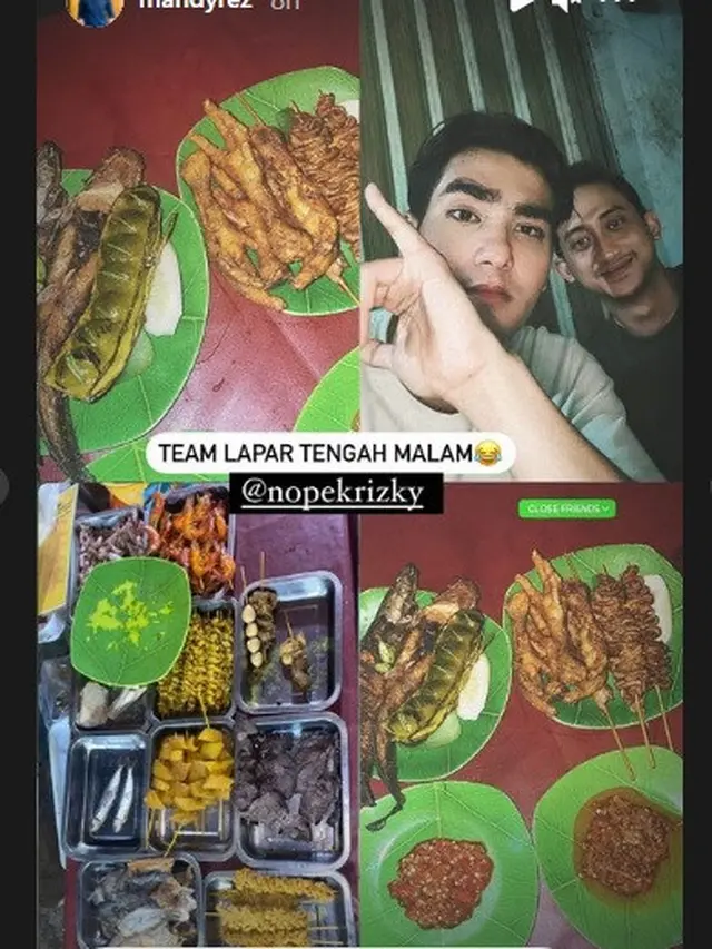 Selepas syuting, Mahdy Reza memilih makan tengah malam (Instagram Stories)