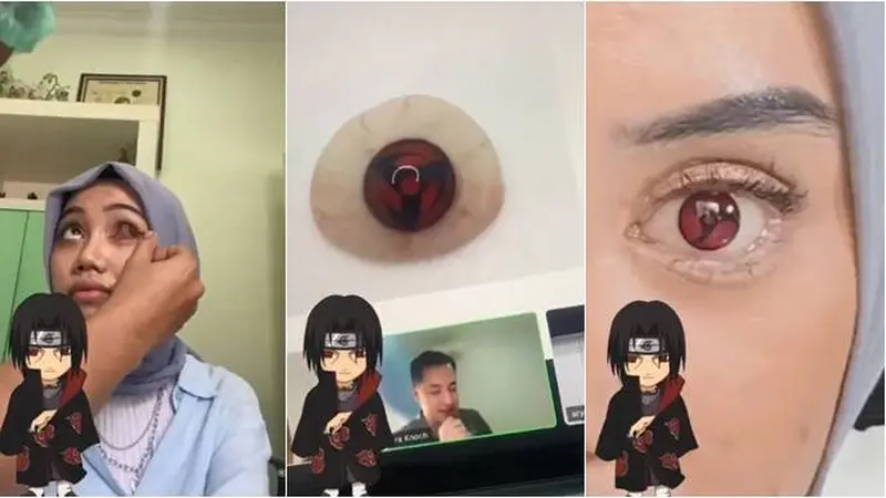 Viral Wanita Pasang Mata Sharingan Seperti Klan Uchiha Ini Tuai Banyak Sorotan