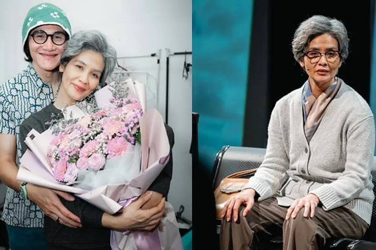 7 Potret Marsha Timothy Pentas Monolog, Bikin Panglin Pakai dengan Makeup Tua