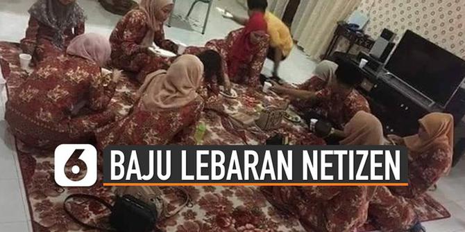 VIDEO: Unik, Potret Kompakan Baju Lebaran Ala Netizen