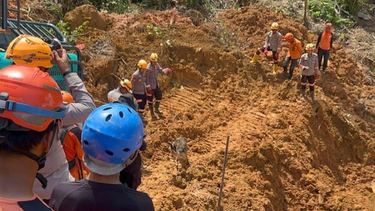 Polda Sumut Kerahkan K-9 Maksimalkan Pencarian Korban Bencana di Lintas Sibolga