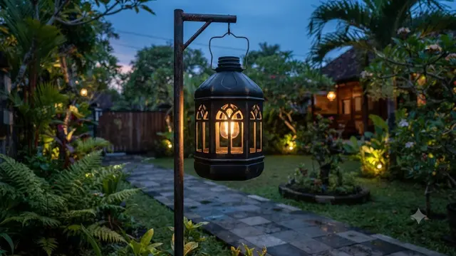 Ide Kap Lampu Jalan dari Galon Bekas