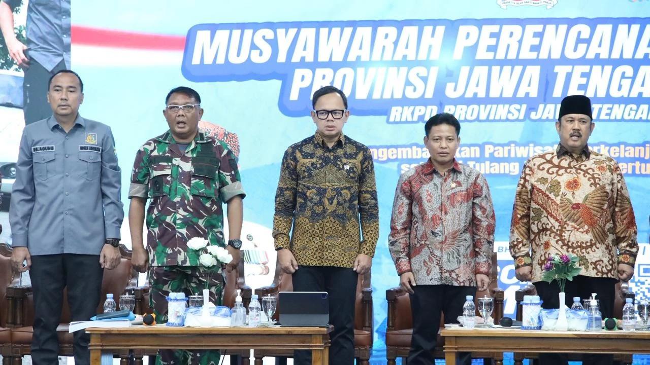 Wamendagri Bima Arya Sugiarto saat menghadiri Musrenbang Provinsi Jawa Tengah Tahun 2026