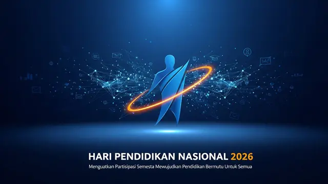 13 Contoh Banner dan Background Hardiknas, Desain Menarik Penuh Semangat