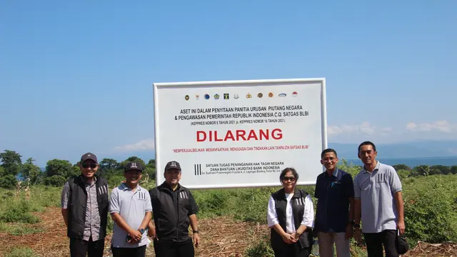 BLBI melalui Panitia Urusan Piutang Negara (PUPN) melakukan penyitaan atas barang jaminan obligor Santoso Sumali.