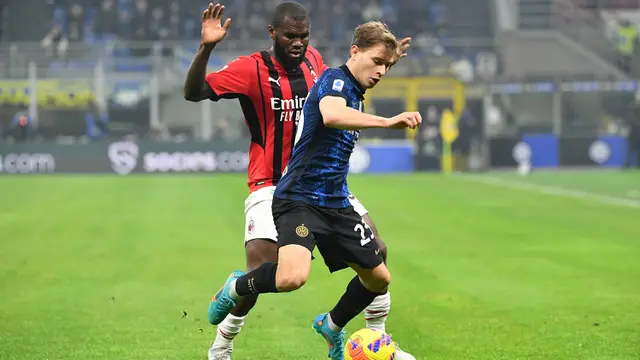 Foto: Debut di Derby della Madonnina, Olivier Giroud Sumbang Dua Gol Kemenangan AC Milan di Liga Italia