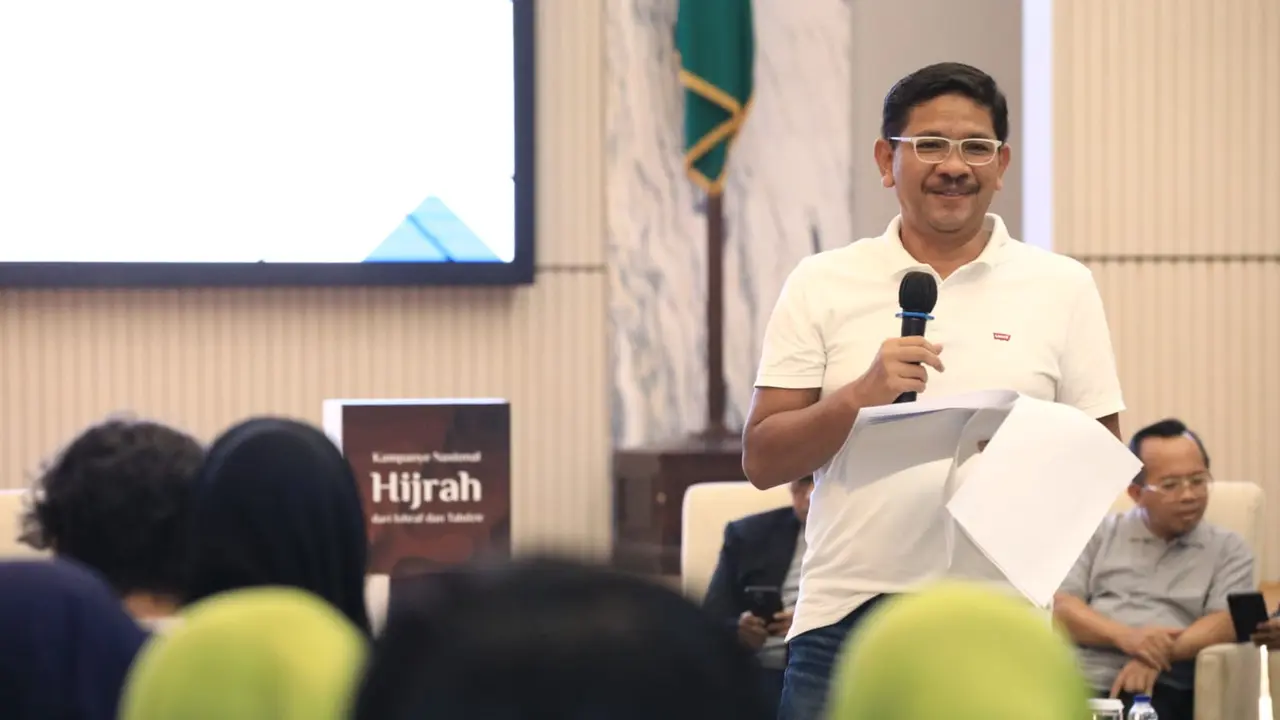 Direktur Jenderal Bimbingan Masyarakat Islam Kemenag Abu Rokhmad membuka Kick Off Peaceful Muharam 1448 H di Jakarta, Kamis (11/6/2026) (Istimewa)