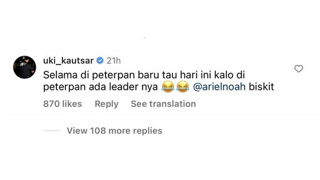 5 Klarifikasi Uki Soal Pengakuan Andika Dikeluarkan dari Peterpan, Ariel Ikut Komentar