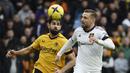 Setan Merah berhasil meraup poin penuh setelah menang 1-0 atas tuan rumah pada pekan ke-18 di Molineux Stadium, Sabtu (31/12/2022). (AP Photo/Rui Vieira)