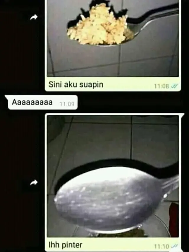 6 Chat Pacaran LDR Minta Disuapin Makanan Ini Bikin Jomblo Meringis