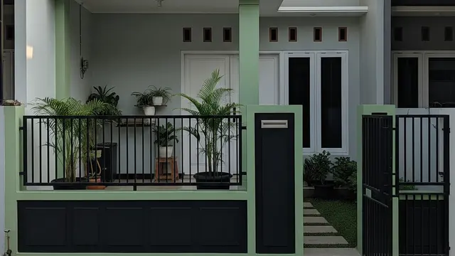 9 Kombinasi Warna Cat Teras dan Pagar Rumah Minimalis, Ciptakan Fasad Modern