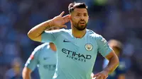 3. Sergio Aguero (Manchester City) - 6 Gol. (AFP/Glyn Kirk)