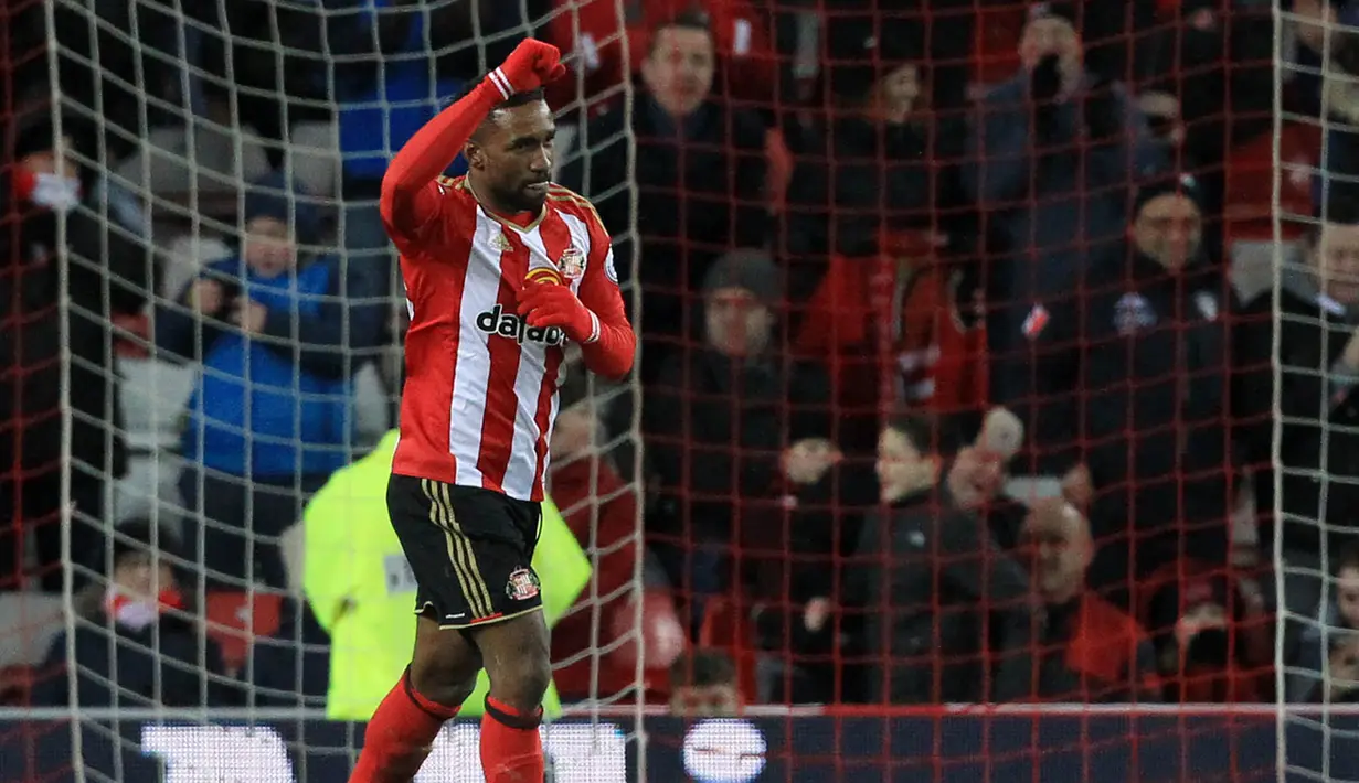 5. Jermain Defoe (Sunderland) - 12 Gol. (AFP/Lindsey Parnaby) 