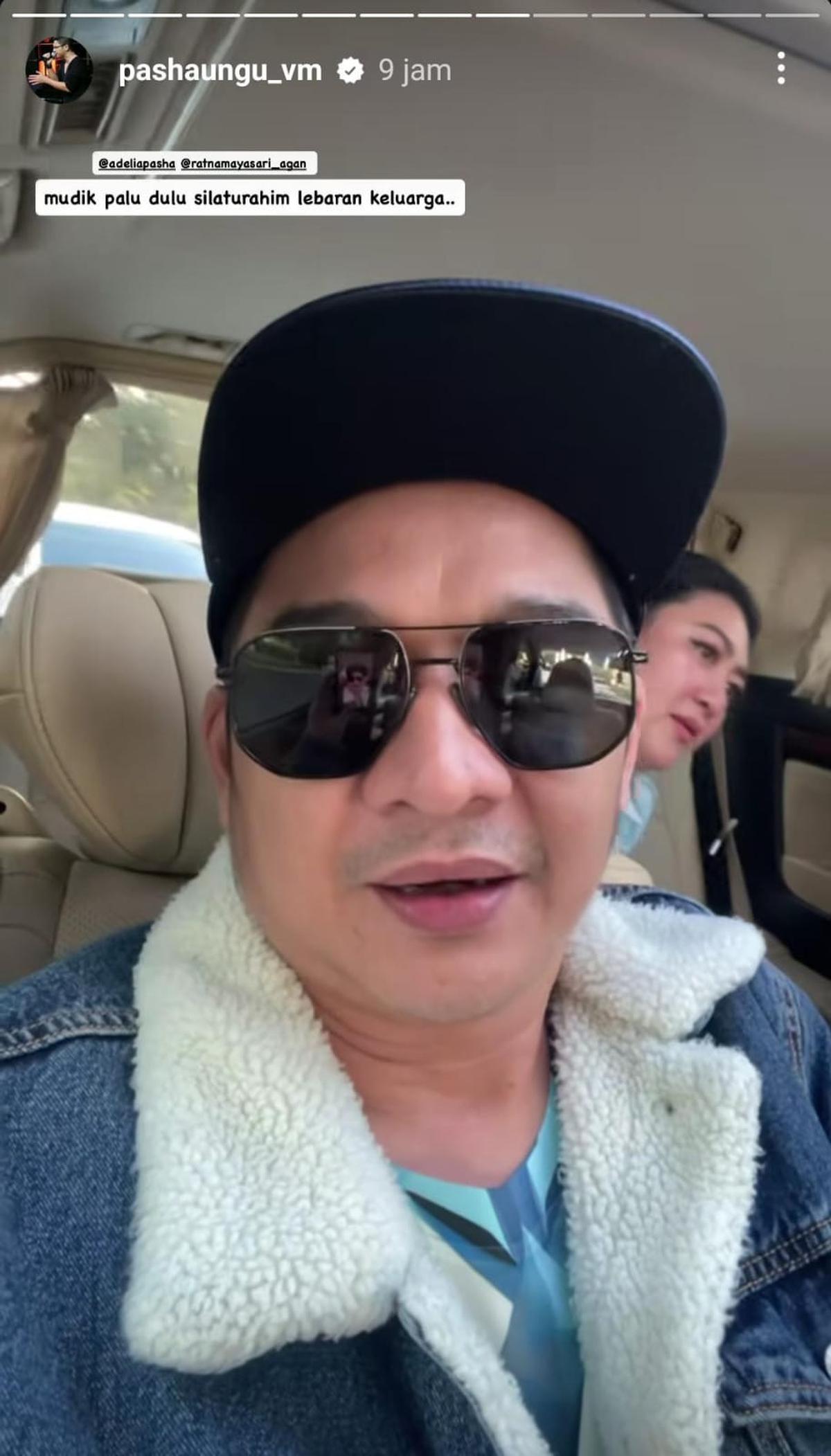 Potret Pasha dan Istri yang Baru Bisa Mudik Lebaran ke Palu