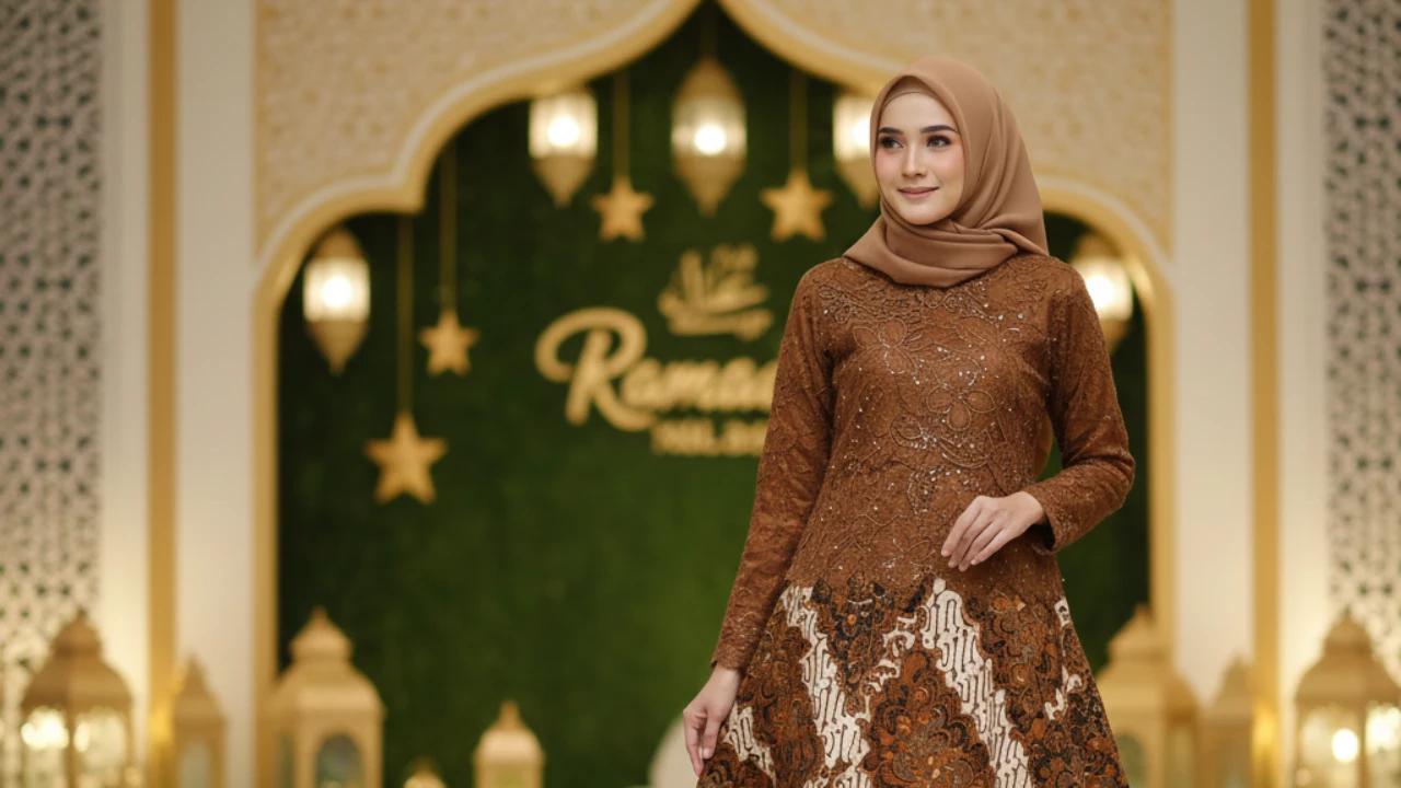 7 Model Gamis Batik Brokat Rich Brown Terbaru yang Tren di Ramadan 2026