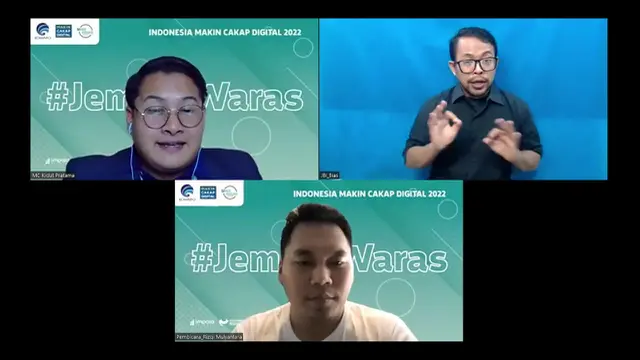 Kemenkominfo bekerjasama dengan Gerakan Nasional Literasi Digital Siberkreasi mengadakan webinar Makin Cakap Digital 2022 bertema Indonesia Makin Cakap Literasi Digital bagi siswa di Purwokerto. (IST)