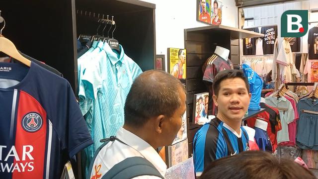 Penjual jersey di bangkok, Thailand