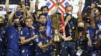 Thailand pun sukses merebut gelar Piala AFF ke-6 sepanjang sejarah. (AP/Suhaimi Abdullah)