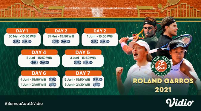 Jadwal French Open 2021