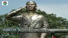 Paguyuban pemuda di Pemalang, Jawa Tengah, ciptakan patung Jenderal Sudirman dari limbah styrofoam yang diklaim awet ratusan tahun. 