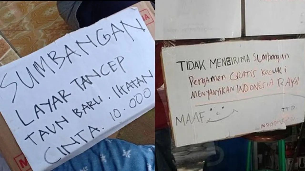 6 Tulisan Minta Sumbangan Ini Kocak, Bikin Ngakak