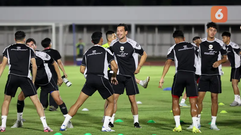 Timnas Indonesia latihan jelang hadapi Australia di Kualifikasi Piala Dunia 2026