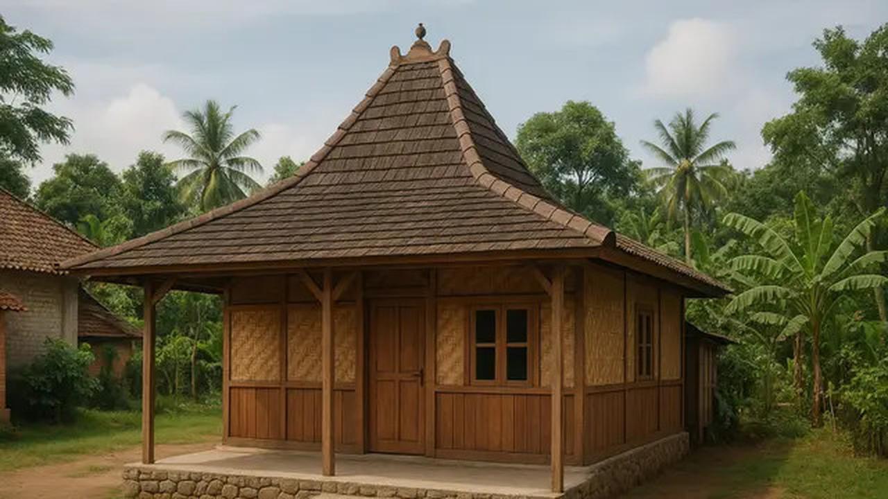 6 Gambar Rumah 6x9 di Desa dengan Atap Joglo, Hunian Sejuk dan Nyaman