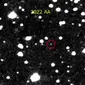 Teleskop Objek Dekat-Bumi China menangkap gambar asteroid 2022 AA yang mendekati Bumi pada 1 Januari 2022. (Xinhua/Purple Mountain Observatory dari Akademi Ilmu Pengetahuan China)