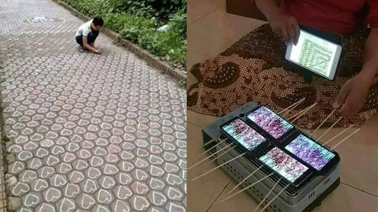 10 Potret Nyeleneh Orang Lagi Gabut Ini Tingkahnya Bikin Heran